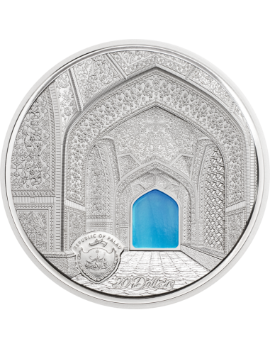 TIFFANY ART Isfahan 3 Oz Proof Silver Coin 20$ Palau 2020 - Coins & More - Palau