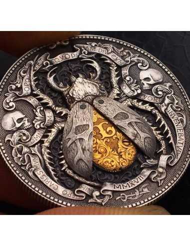 GOLD BUG Roman Booteen's coin - Hobo Nickel Morgan Dollar & 1/10 gold - Coins & More - Plata