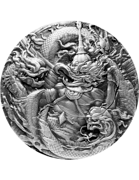 GARUDA AND NAGA The Mythic Battle Of Dynamic Opposites Set 2 x 2 Oz Silver Coins 10000 Francs Chad 2020 - Coins & More - Chad