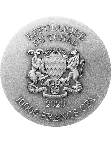 GARUDA AND NAGA The Mythic Battle Of Dynamic Opposites Set 2 x 2 Oz Silver Coins 10000 Francs Chad 2020 - Coins & More - Chad