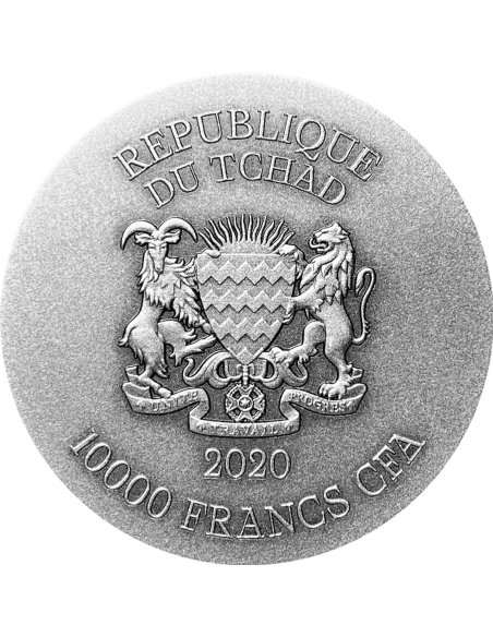 GARUDA AND NAGA The Mythic Battle Of Dynamic Opposites Set 2 x 2 Oz Silver Coins 10000 Francs Chad 2020 - Coins & More - Chad