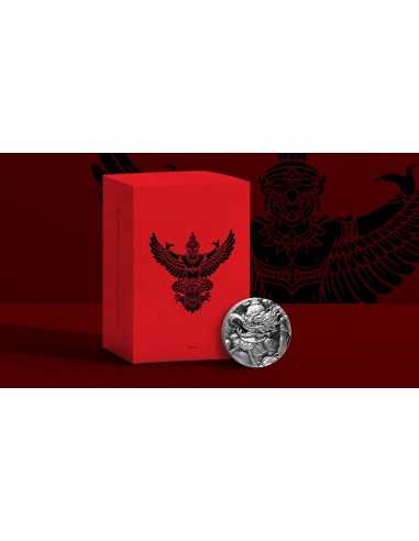 GARUDA AND NAGA The Mythic Battle Of Dynamic Opposites Set 2 x 2 Oz Silver Coins 10000 Francs Chad 2020 - Coins & More - Chad