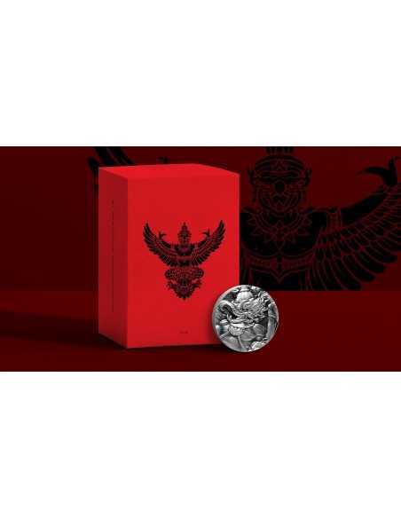GARUDA AND NAGA The Mythic Battle Of Dynamic Opposites Set 2 x 2 Oz Silver Coins 10000 Francs Chad 2020 - Coins & More - Chad