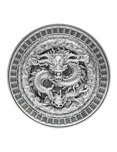 FORBIDDEN DRAGON 2 Oz Silver Coin 10000 Francs Chad 2021 - Coins & More - Tchad