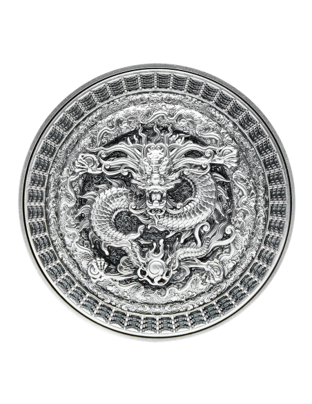 FORBIDDEN DRAGON 2 Oz Silver Coin 10000 Francs Chad 2021 - Coins & More - Tchad