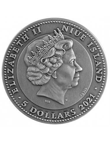 SHARBEK Spirit Of Coalmines 2 Oz Silver Coin 5$ Niue 2021 - Coins & More - Niue