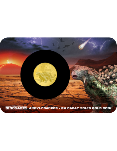 ANKYLOSAURUS Dinosaurs 0.5g Gold Coin 10$ Solomon Islands 2021 - Coins & More - Îles Salomons