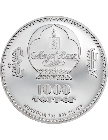 NAPOLEON BONAPARTE Revolutionaries 1 Oz Silver Coin 1000 Togrog Mongolia 2021