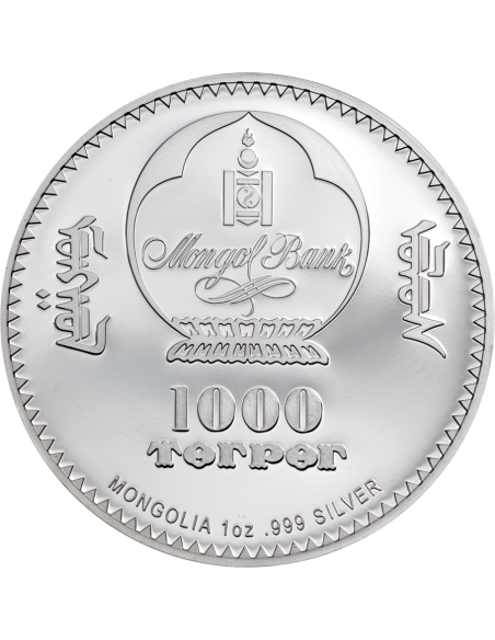 NAPOLEON BONAPARTE Revolutionaries 1 Oz Silver Coin 1000 Togrog Mongolia 2021