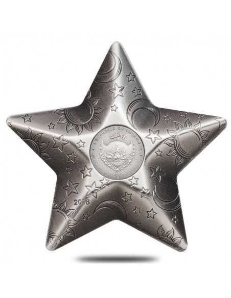 TWINKLING STAR Charms Shape 1 Oz Silver Coin 5$ Palau 2018 - Coins & More - Palau