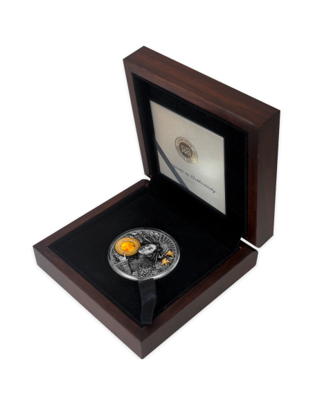 AMATERASU Divine Faces Of The Sun 3 Oz Silver Coin 5$ Niue 2021 - Coins & More - Niue