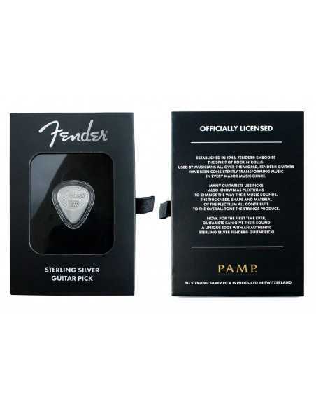 FENDER PLAYABLE GUITAR PICK Plectrum Silver Coin - Coins & More - Plata