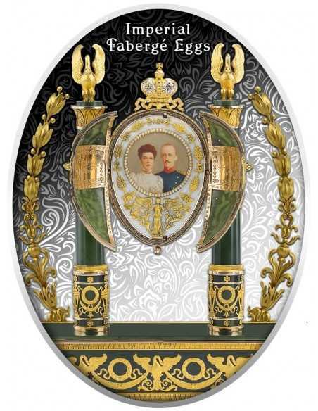 EMPIRE NEPHRITE Faberge Silver Coin 1$ Niue 2020 - Coins & More - Niue