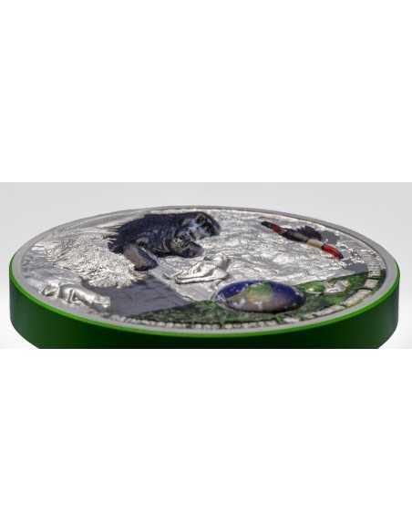 RAINFOREST ECOSYSTEM Our Earth 2 Oz Silver Coin 10$ Palau 2021 - Coins & More - Palau