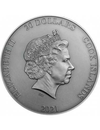 CRONUS Titans 3 Oz Silver Coin 20$ Cook Islands 2021 - Coins & More - Isole Cook