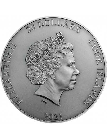 CRONUS Titans 3 Oz Silver Coin 20$ Cook Islands 2021 - Coins & More - Isole Cook