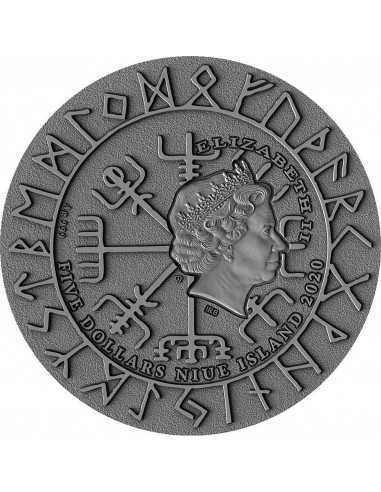 ERIC BLOODAXE Vikings 2 Oz Silver Coin 5$ Niue 2020 - Coins & More - Niue