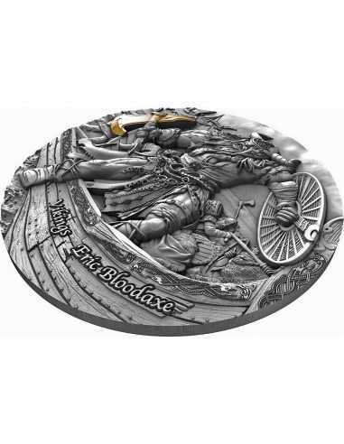 ERIC BLOODAXE Vikings 2 Oz Silver Coin 5$ Niue 2020 - Coins & More - Niue