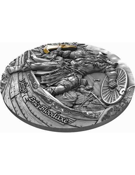 ERIC BLOODAXE Vikings 2 Oz Silver Coin 5$ Niue 2020 - Coins & More - Niue