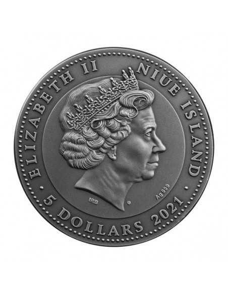 ZORRO 2 Oz Silver Coin 5$ Niue 2021 - Coins & More - Niue