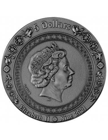 SIREN Mermaid 2 Oz Silver Coin 5$ Niue 2021 - Coins & More - Niue