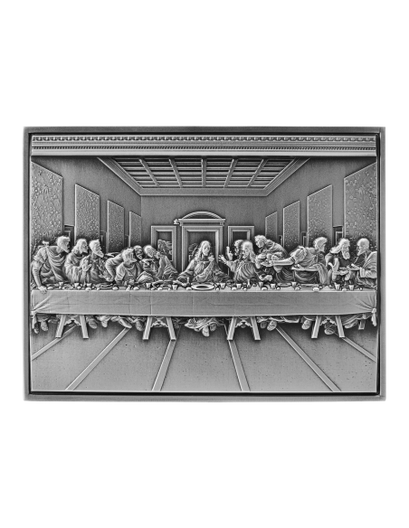 THE LAST SUPPER Leonardo Da Vinci 2 Oz Silver Coin 10000 Francs Chad 2021 - Coins & More - Tchad