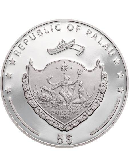 HAND OF HAMSA Fatima 1 Oz Silver Coin 5$ Palau 2021 - Coins & More - Palau
