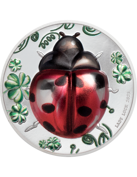 LADY LUCK 1 Oz Silver Coin 5$ Palau 2021 - Coins & More - Palau