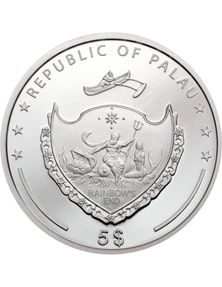 LADY LUCK 1 Oz Silver Coin 5$ Palau 2021 - Coins & More - Palau