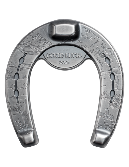 LUCKY HORSESHOE Silver Charms 1 Oz Silver Coin 5$ Palau 2021 - Coins & More - Palau
