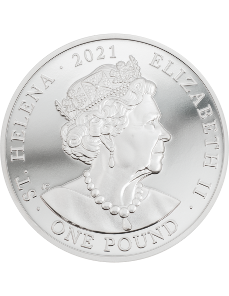 NAPOLEON 200th Anniversary 1 Oz Silver Coin 1 Pound Saint Helena 2021