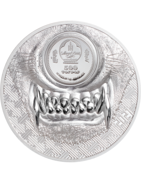 MYSTIC WOLF 1 Oz Silver Coin 500 Togrog Mongolia 2021 - Coins & More - Mongolie