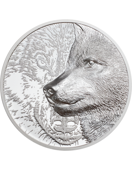 MYSTIC WOLF 1 Oz Silver Coin 500 Togrog Mongolia 2021 - Coins & More - Mongolie