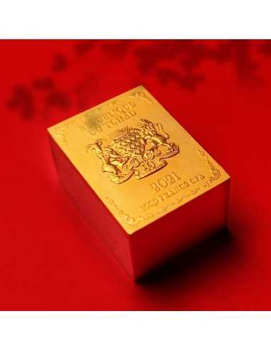 MAHJONG FORTUNE International Entertainment Copper Coin 1000 Francs Chad 2021 - Coins & More - Tchad