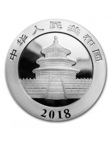 LUNAR DOG Panda Colorized Silver Coin 10 Yuan China 2018 - Coins & More - Chine