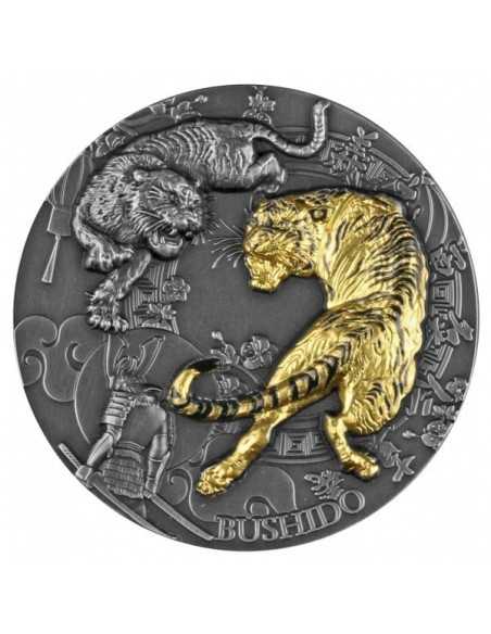 BUSHIDO Japanese Code 2 Oz Silver Coin 5$ Niue 2021 - Coins & More - New Arrivals