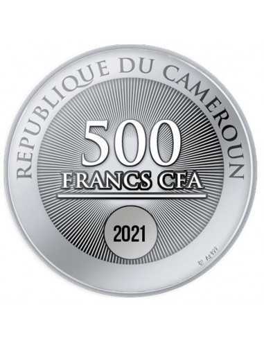 WELCOME TO THE WORLD Silver Coin 500 Francs Cameroon 2021 - Coins & More - Cameroon