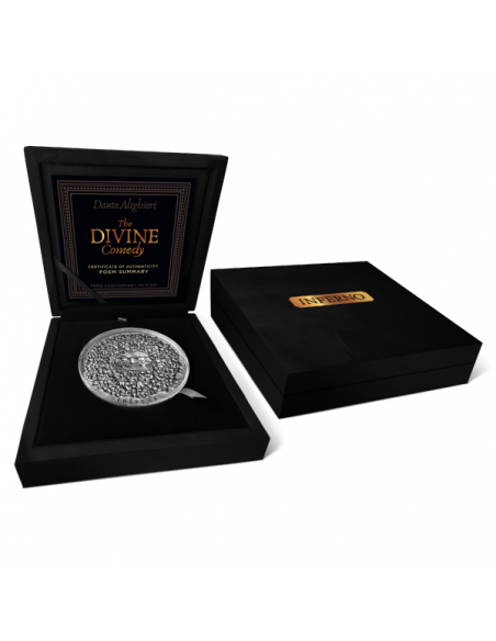 INFERNO The Divine Comedy 700th Anniversary 1 Kg Kilo Silver Coin 10000 Francs Cameroon 2021