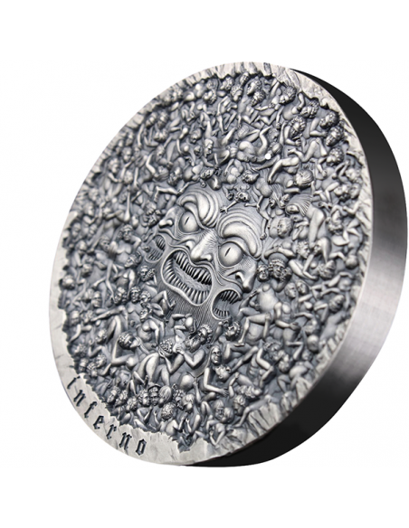INFERNO The Divine Comedy 700th Anniversary 1 Kg Kilo Silver Coin 10000 Francs Cameroon 2021