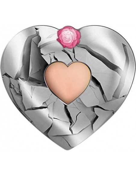 HEART IN THE HEART Shape Silver Coin 2$ Niue 2020 - Coins & More - Niue