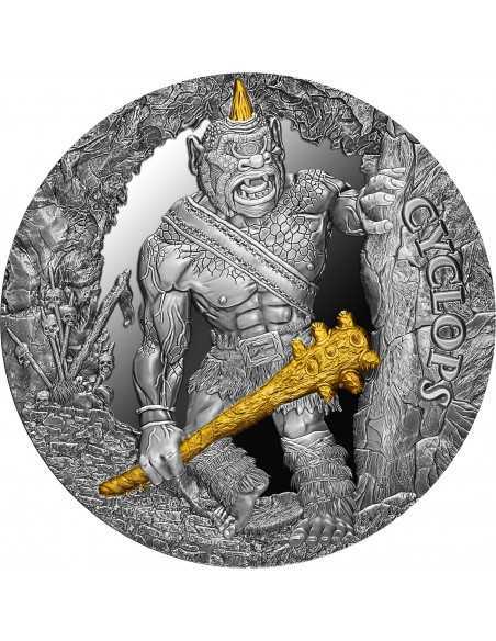 CYCLOPS 2 Oz Silver Coin 2000 Francs Cameroon 2021
