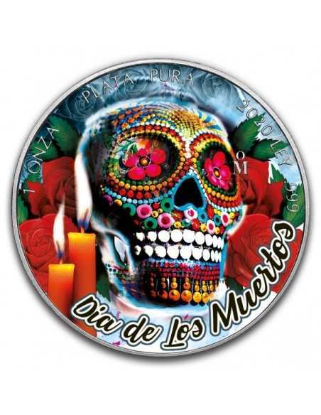 DAY OF THE DEAD : ICE SKULL 1 Oz Silver Libertad coin Mexico 2020 - Coins & More - Mexique