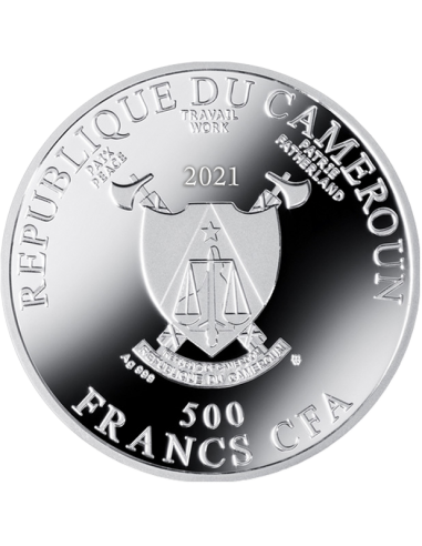 PORTRAIT OF FRIEDERIKE Maria Beer Gustav Klimt Silver Coin 500 Francs Cameroon 2021 - Coins & More - Camerun
