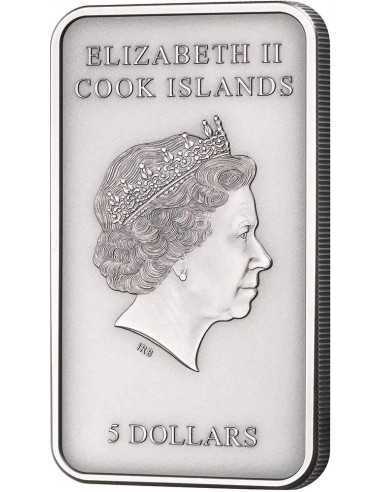 SHROUD OF TURIN Jesus Christ 1 Oz Silver Coin 5$ Cook Islands 2020 - Coins & More - Îles Cook