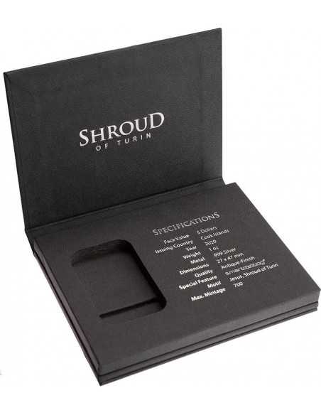 SHROUD OF TURIN Jesus Christ 1 Oz Silver Coin 5$ Cook Islands 2020 - Coins & More - Îles Cook