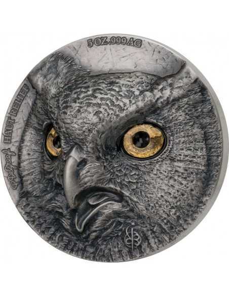 OWL Edition Signature Set 2 x 5 Oz Silver Coin 5000 Francs Ivory Coast 2021 - Coins & More - Naturaleza y Animales