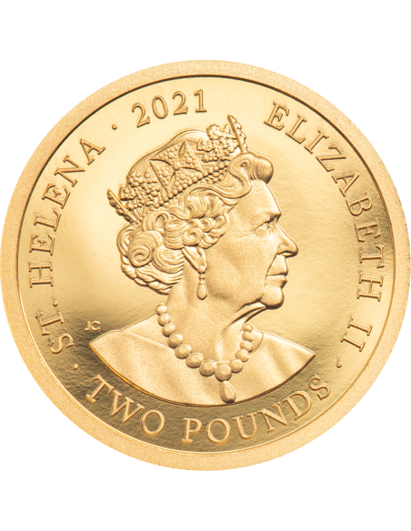 NAPOLEON 200th Anniversary Gold Coin 2 Pounds Saint Helena 2021 - Coins & More - Europe
