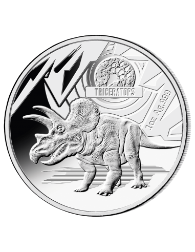 THE AGE OF DINOSAURS SILVER COIN SET 3 X 1 OZ 5$ Solomon Islands 2021 - Coins & More - Nature et Animaux
