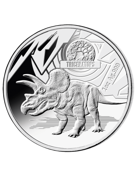 THE AGE OF DINOSAURS SILVER COIN SET 3 X 1 OZ 5$ Solomon Islands 2021 - Coins & More - Nature et Animaux