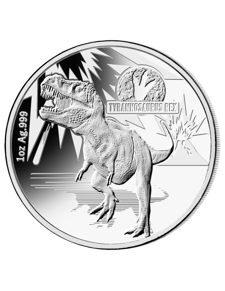 THE AGE OF DINOSAURS SILVER COIN SET 3 X 1 OZ 5$ Solomon Islands 2021 - Coins & More - Nature et Animaux